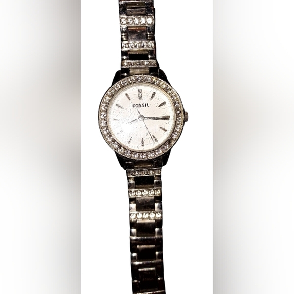Fossil Accessories - Fossil Jesse ES2362 Womens Stainless Steel Silver Analog Dial Quartz